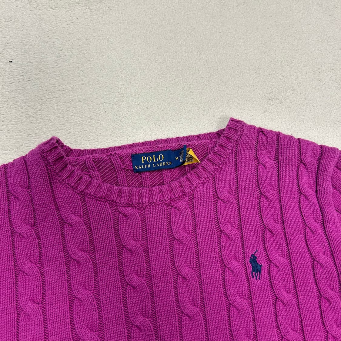 Polo Magenta Pink Cable Knit  상품이미지6