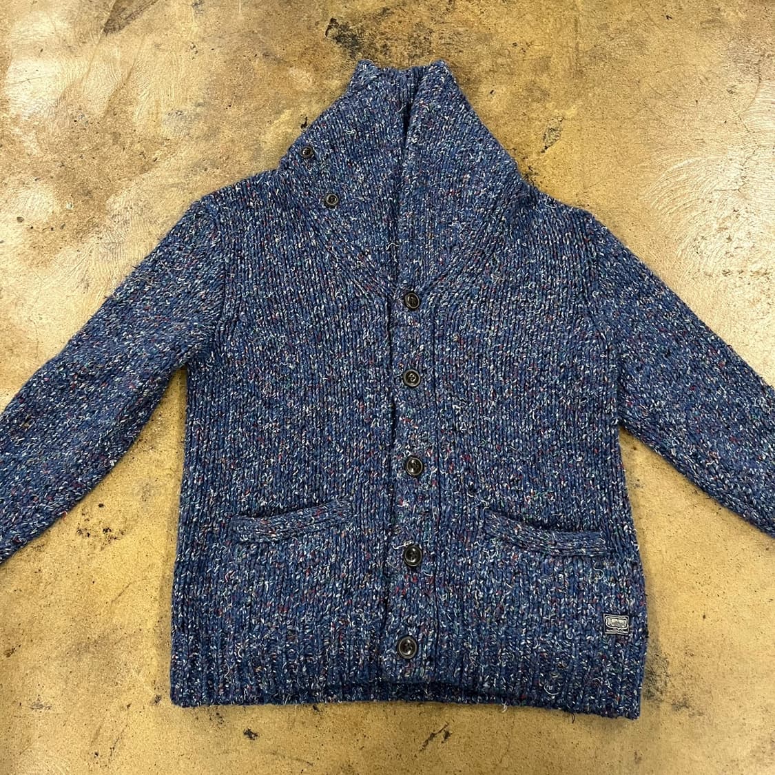 [정품] 폴로 데님앤서플라이 랄프로렌 블루 꽈배기 니트 가디건 b10 상품이미지3