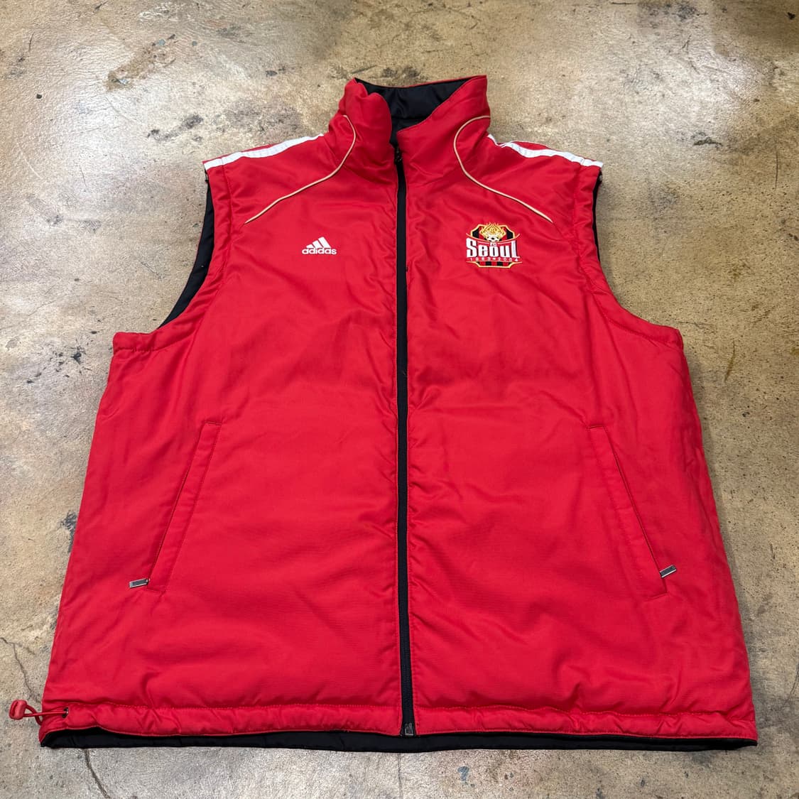 [정품/110] 아디다스 FC서울 패딩 조끼 블랙 b19 상품이미지5