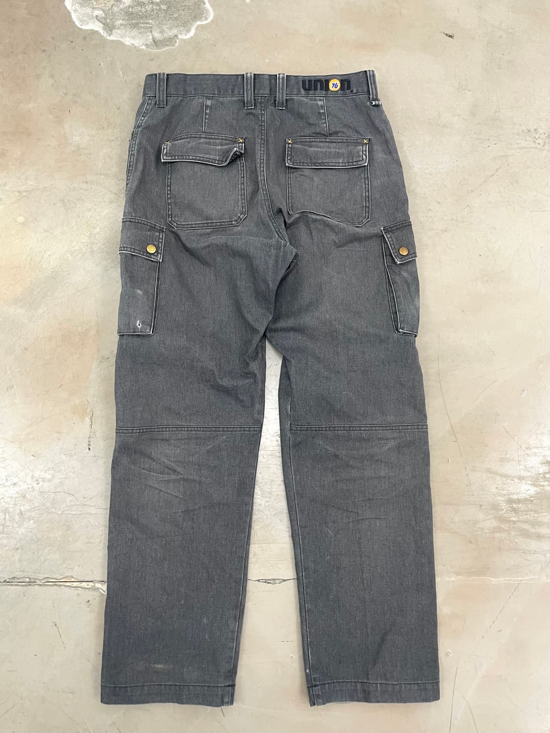 Black denim Pocket Detail Cargo Pants 상품이미지5