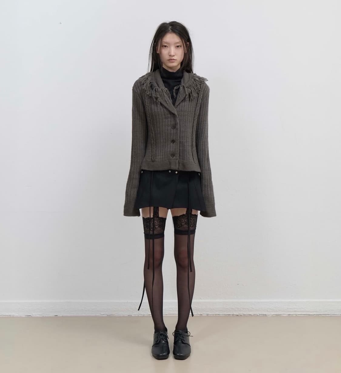 오호스 테슬 가디건 상품이미지1