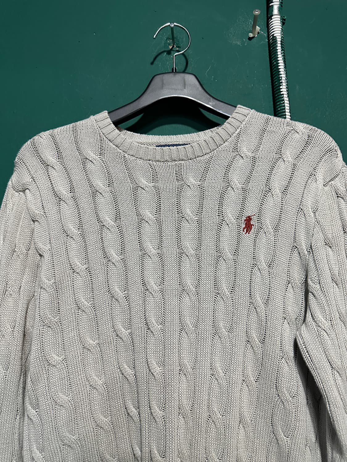 폴로 꽈베기니트 그레이 M 상품이미지3