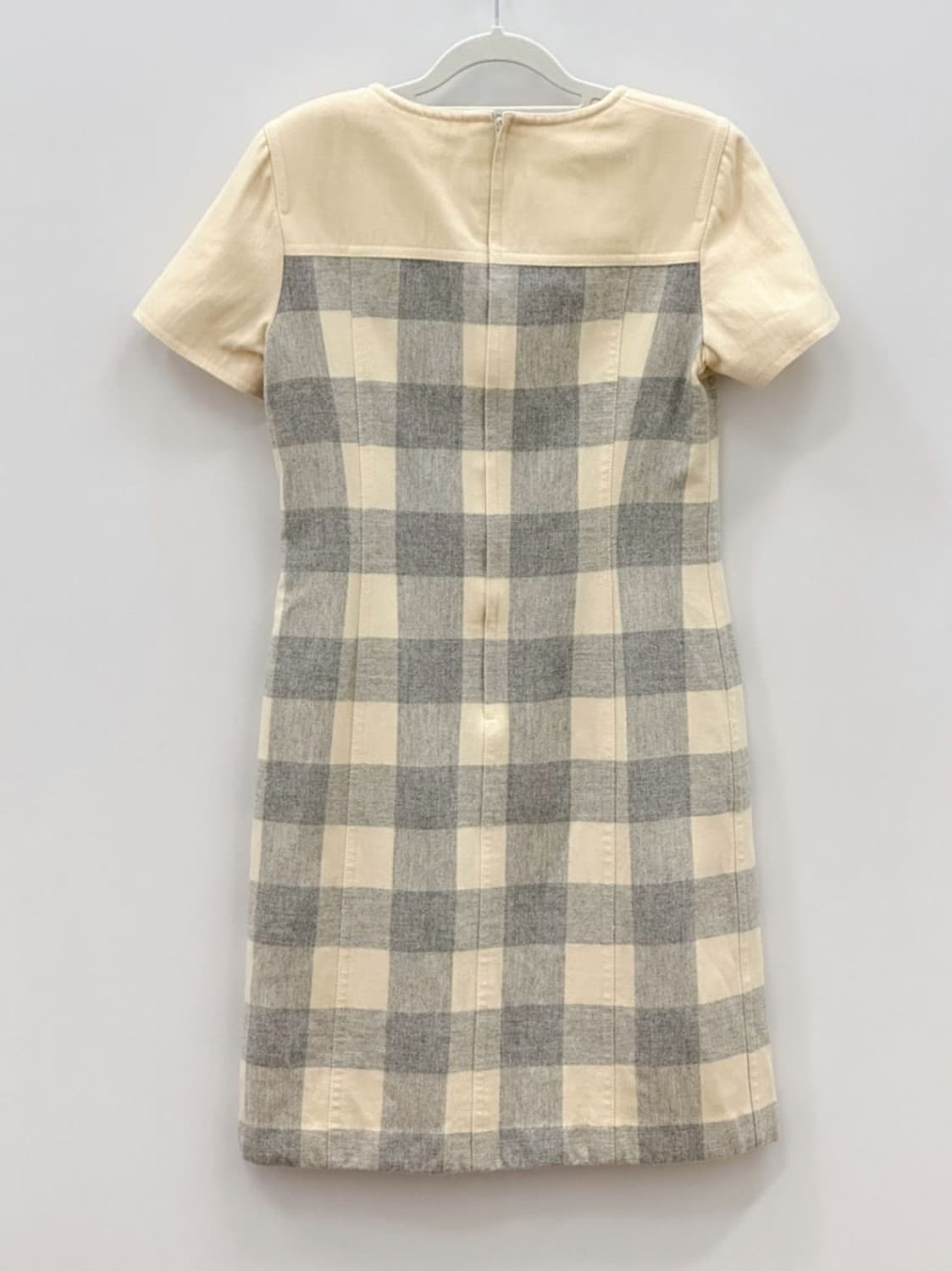 courreges / 꾸레쥬 울 캐시미어 체크 원피스  상품이미지6