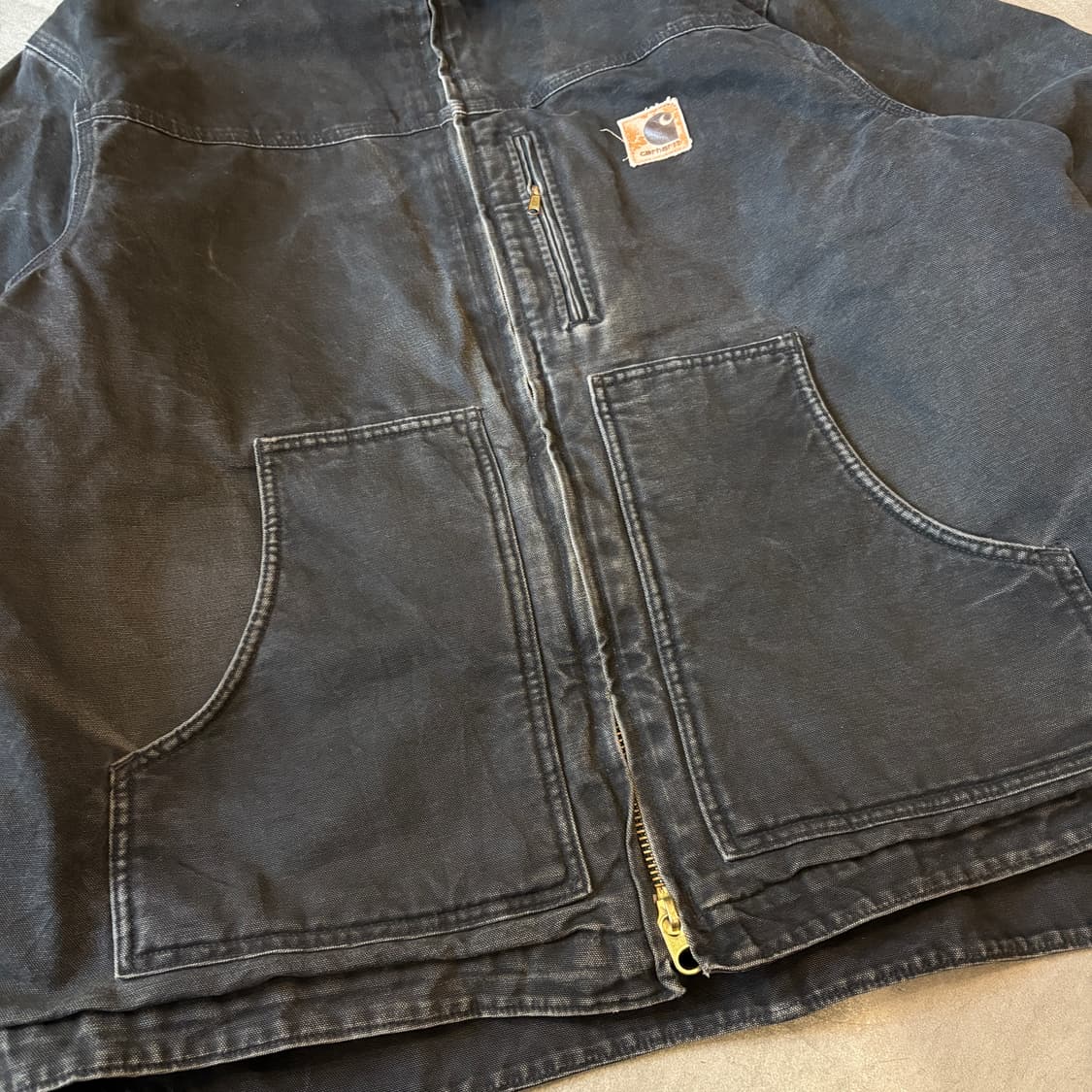 칼하트 정품 C61 블랙 덕 초어 자켓  상품이미지7