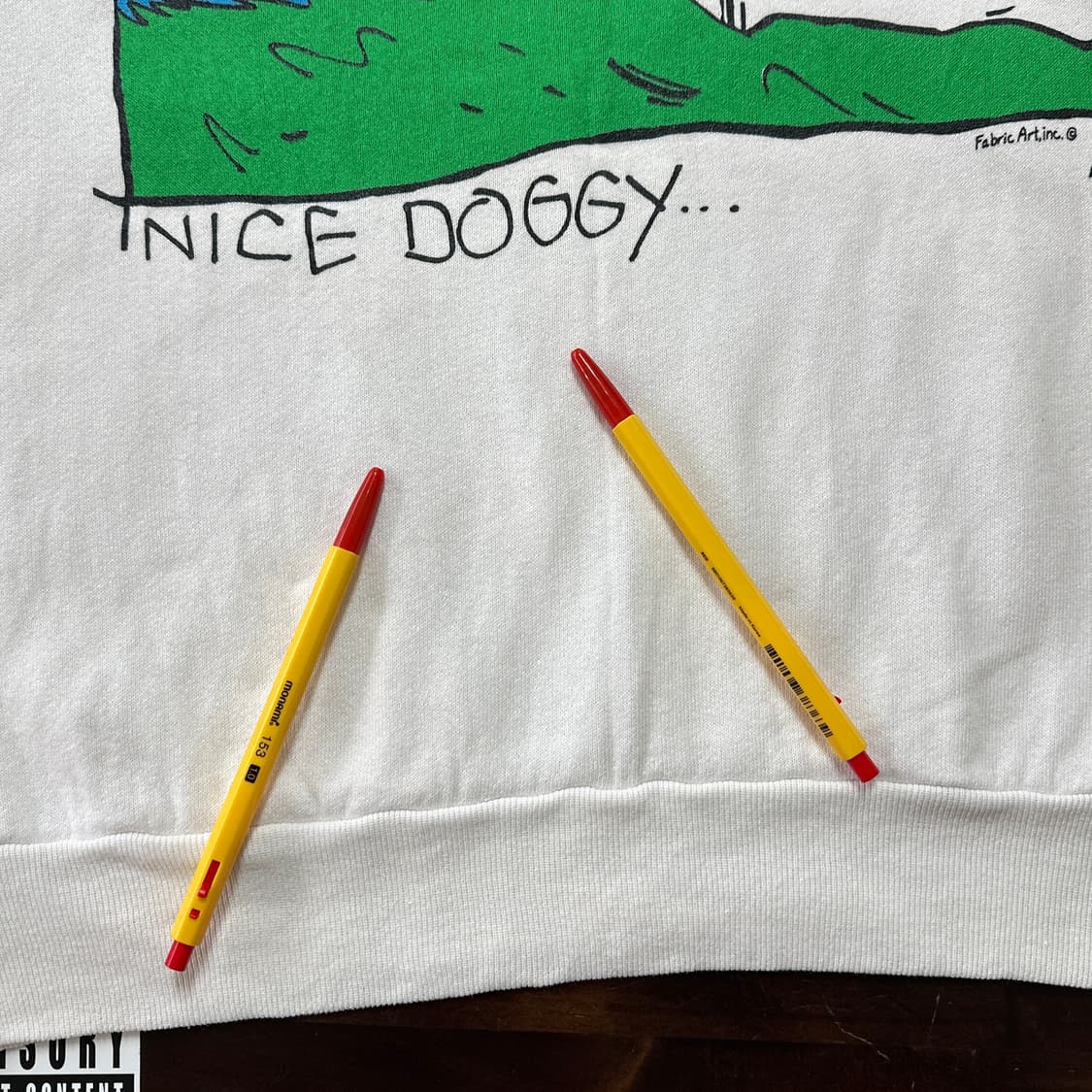 80s USA FOTL Nice Doggy… 빈티지 스웻셔츠 L 상품이미지4