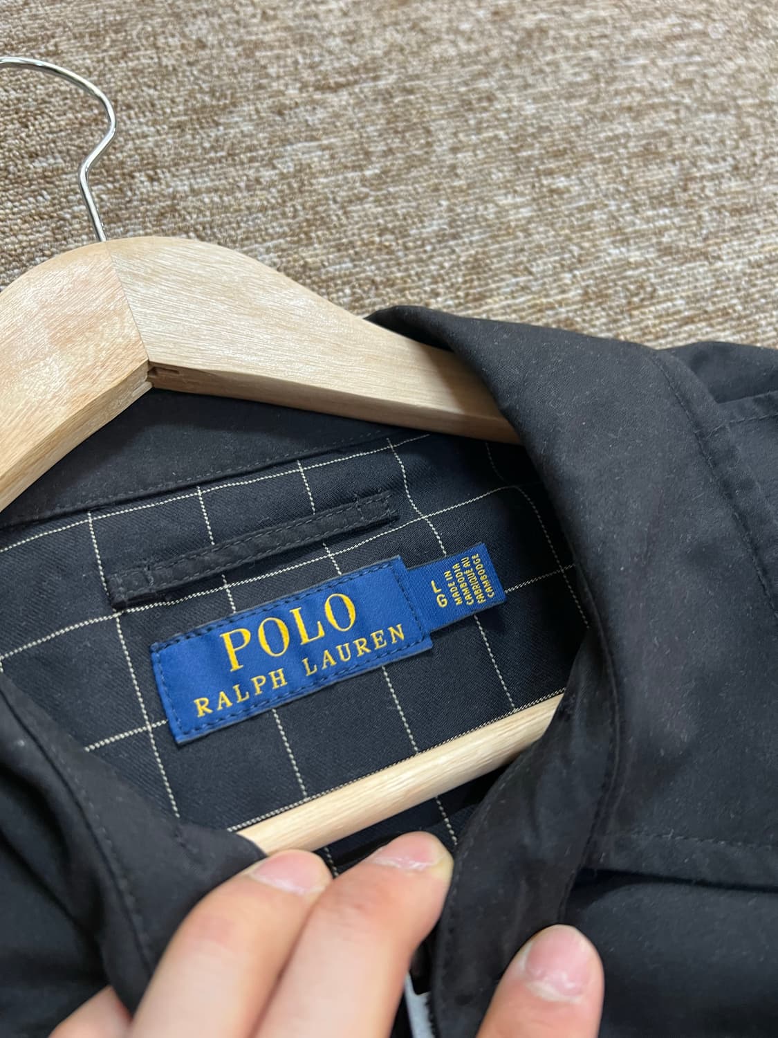 폴로 랄프로렌 바이스윙 블랙 자켓 L 상품이미지4