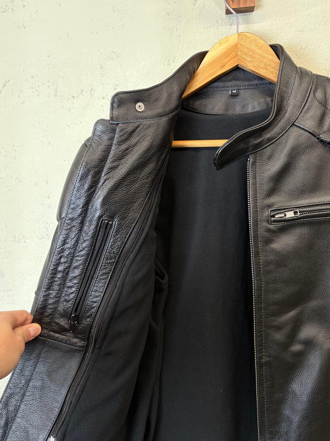 새상품 빈티지 레더 라이더 자켓 상품이미지6