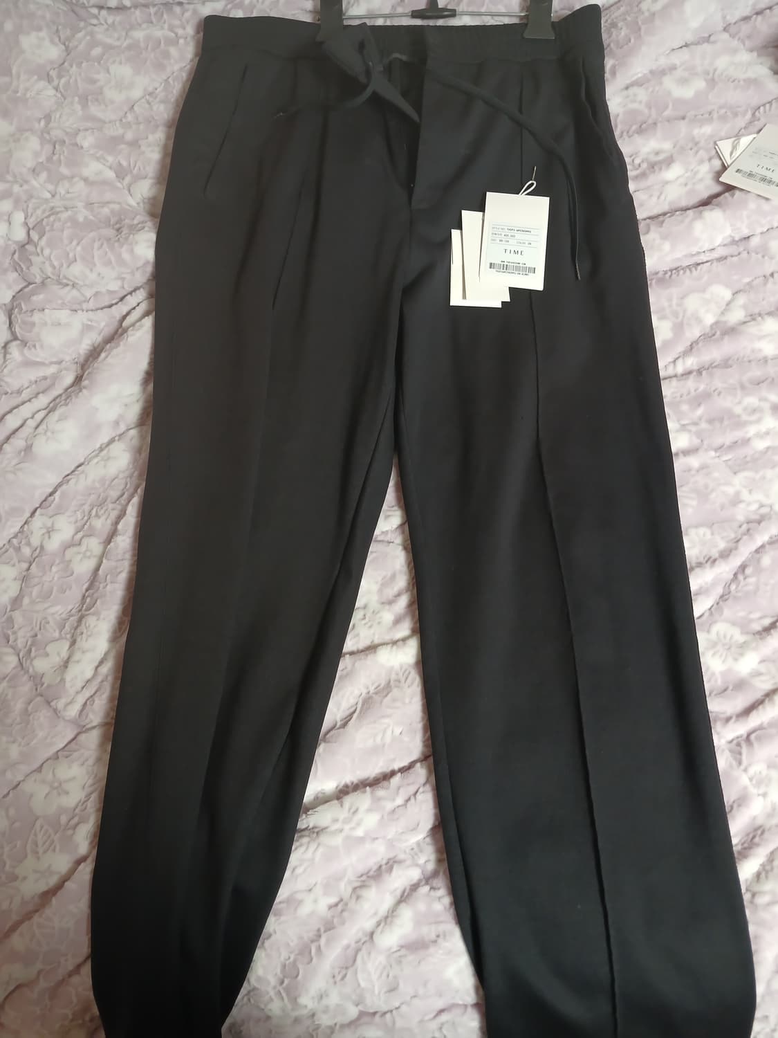 타임옴므 2025 모직 레이온 모직혼방 릴렉스핏 스트링팬츠88 (35) 상품이미지1