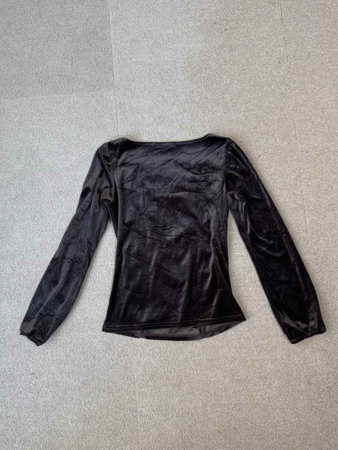 comme ca ism 벨벳 셔링 티셔츠 상품이미지5