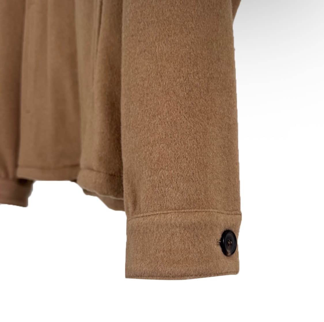 [S] 프라다 남성 카멜 울 헤어 후드 집업 블루종 자켓 카멜 브라운 상품이미지6