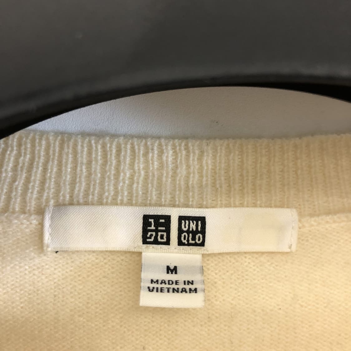 유니클로 캐시미어 100% 니트 M 아이보리  상품이미지5