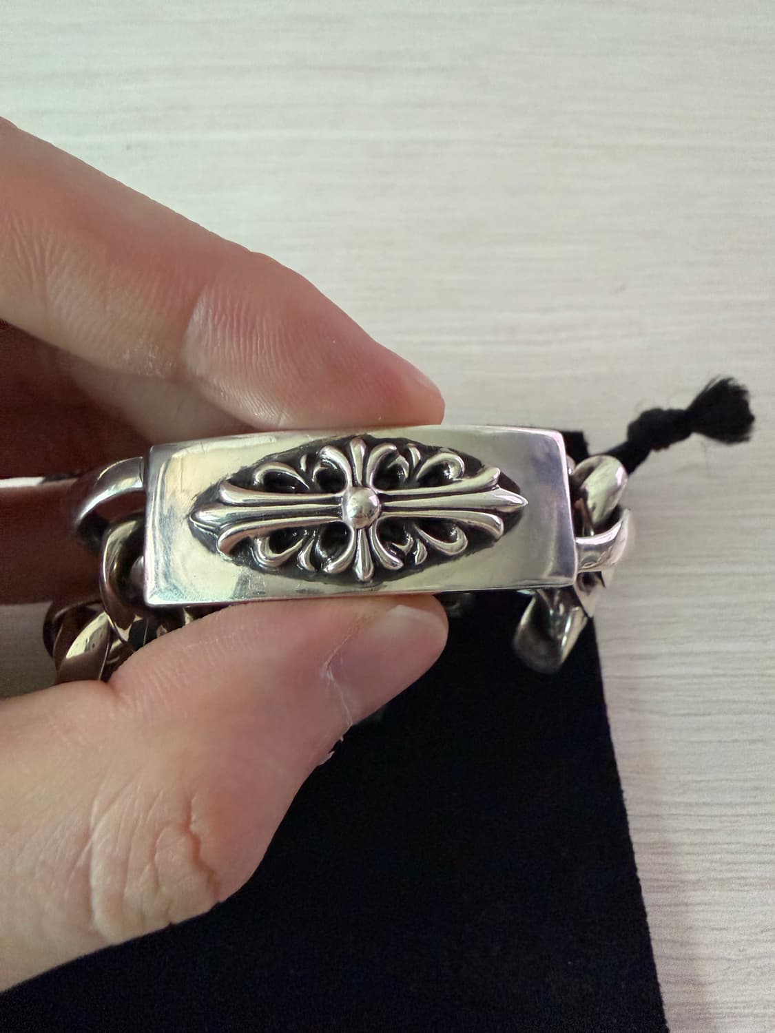 크롬하츠 플로랄 ID 클래식 클립 팔찌 상품이미지7