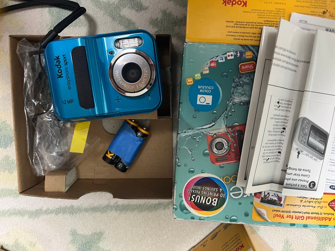 코닥 c123 딥블루 빈티지 방수 카메라 디카 상품이미지5