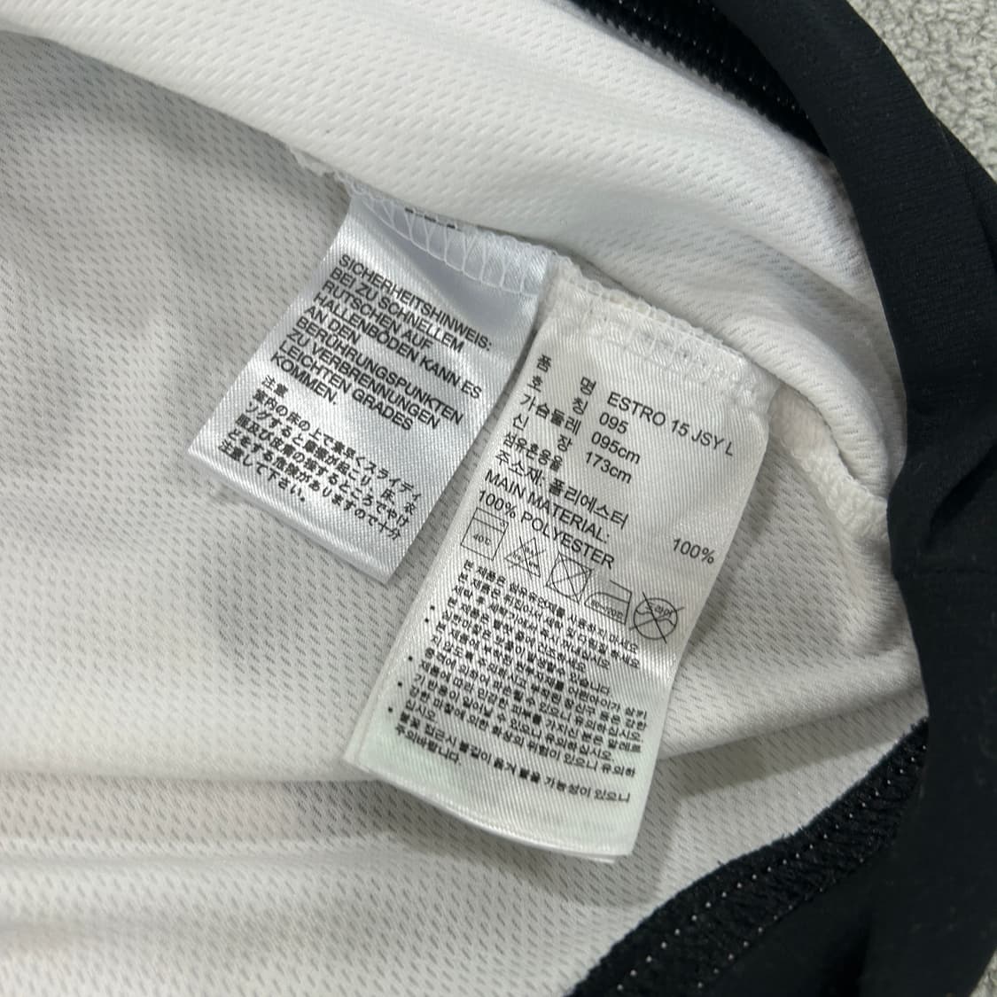 아디다스 흰색 삼선 긴팔 티셔츠 m 상품이미지3