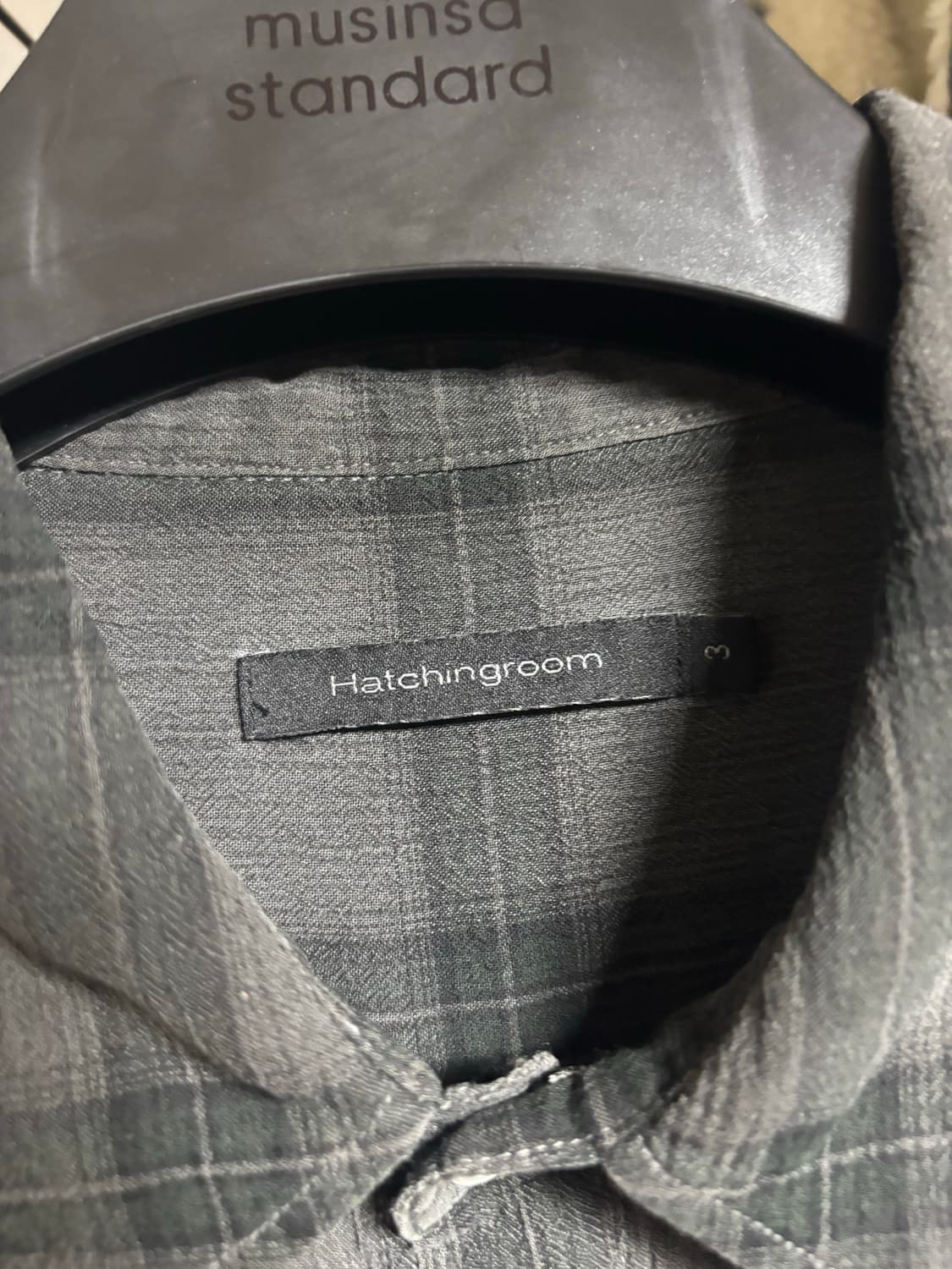 [Hatchingroom] 해칭룸 클래식 피그먼트 체크 셔츠 상품이미지5