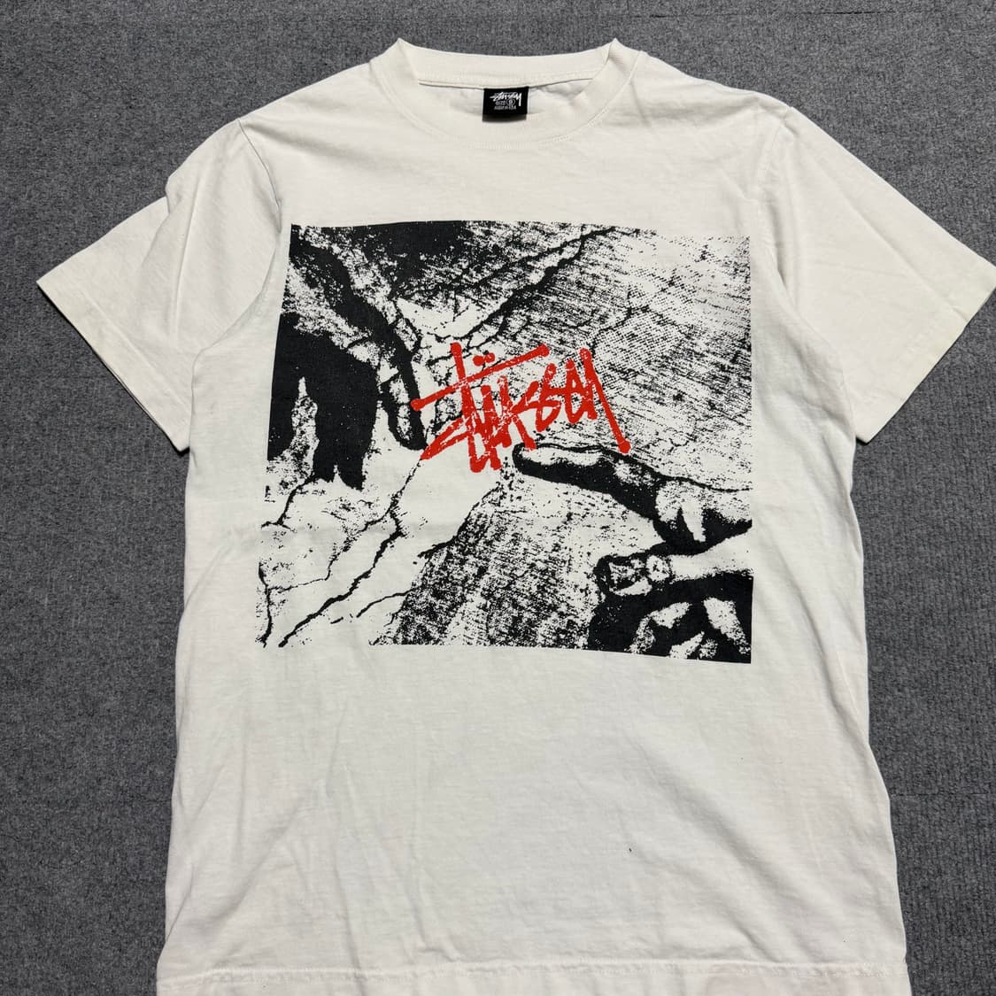 스투시 화이트 반팔 티셔츠 s 상품이미지2