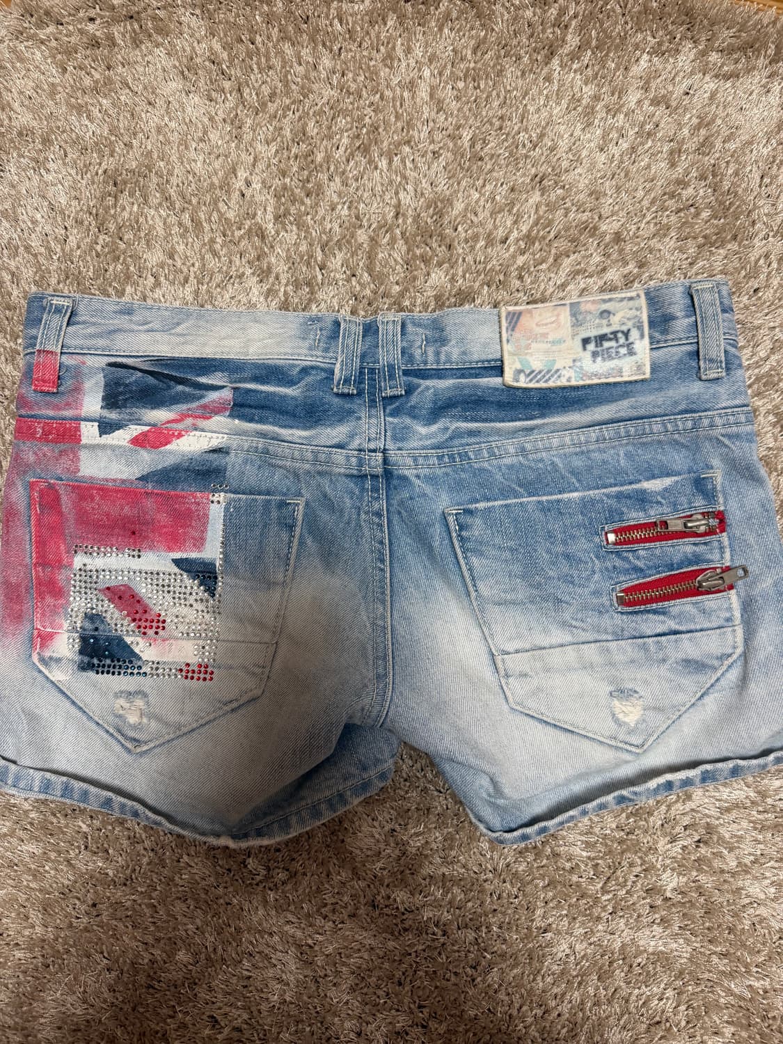 유니언잭 영국 국기 반바지 데님 숏팬츠 상품이미지2