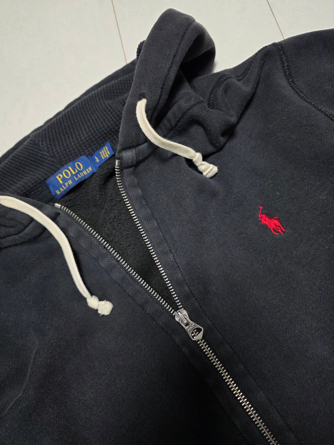 폴로 랄프로렌 블랙 후드집업 L 상품이미지2