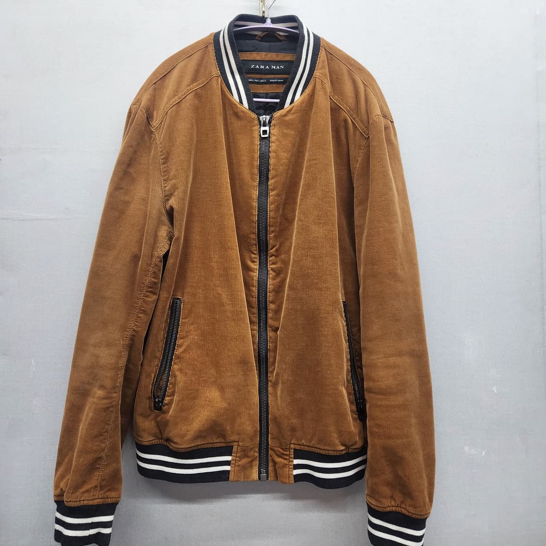 자라ZARA 코듀로이 블루종 점퍼 L(XL) 상품이미지1