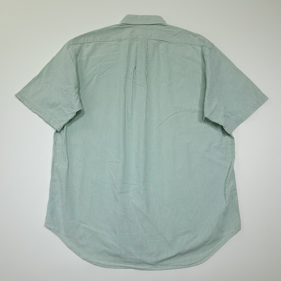 CK007 L 폴로 90s 시어서커 그린스트라이프 반팔 셔츠 남방 상품이미지6