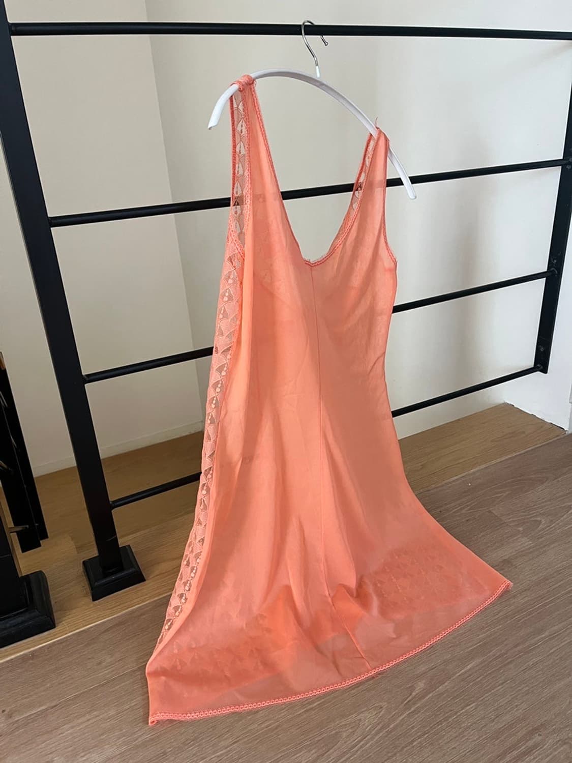 coral slip dress 상품이미지3