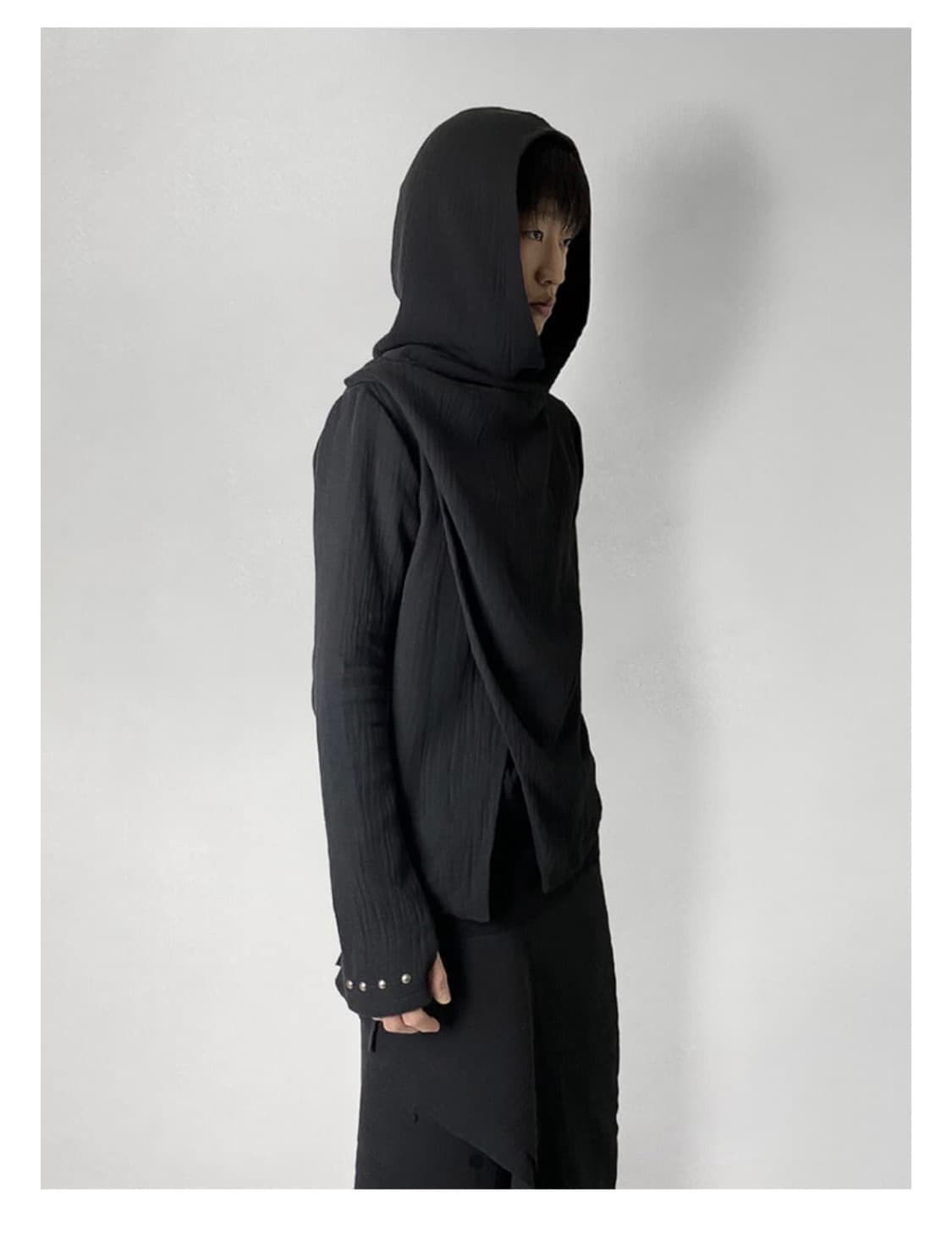 0030 2사이즈 드레이프 후드 상품이미지1