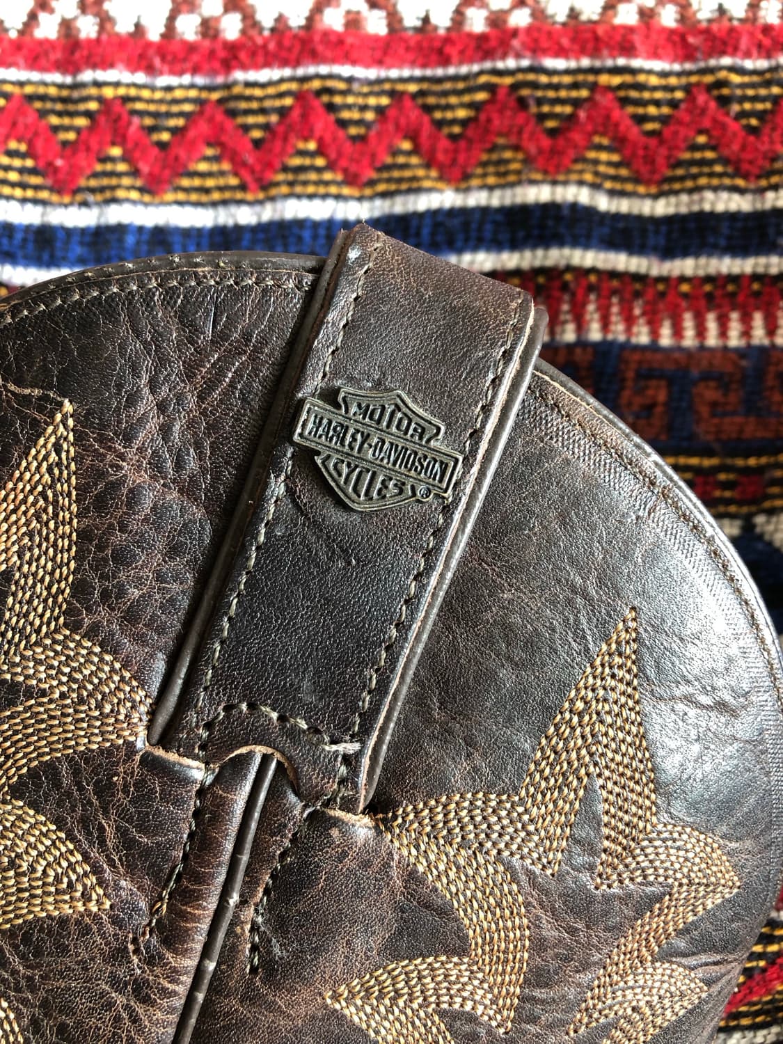 할리데이비슨 브라운 레더 웨스턴 부츠 260 미사용 상품이미지8