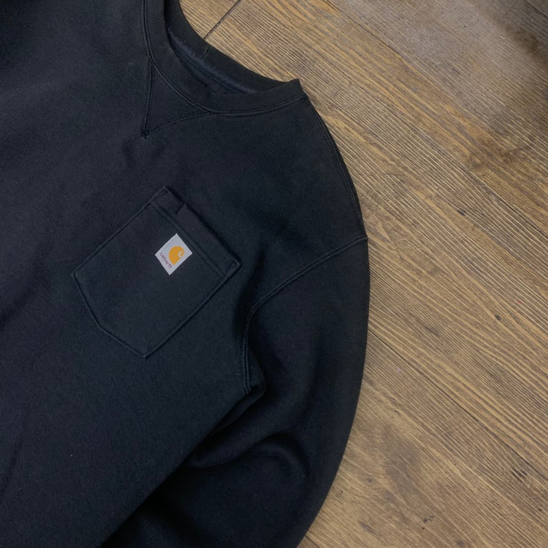 칼하트 오리지널핏 블랙 맨투맨 M 상품이미지1