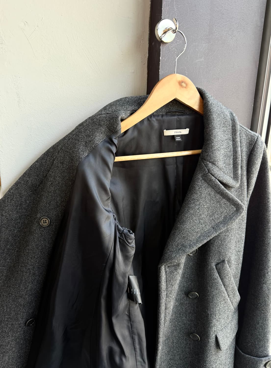 44/ 프라다 2009FW 런웨이 셔링 울코트 상품이미지5