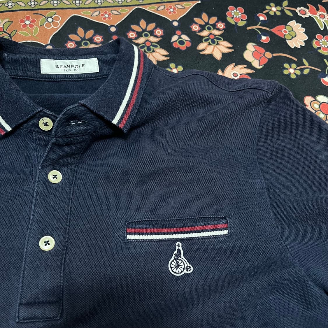 빈폴 자수로고 반팔 카라티 L/100 상품이미지4