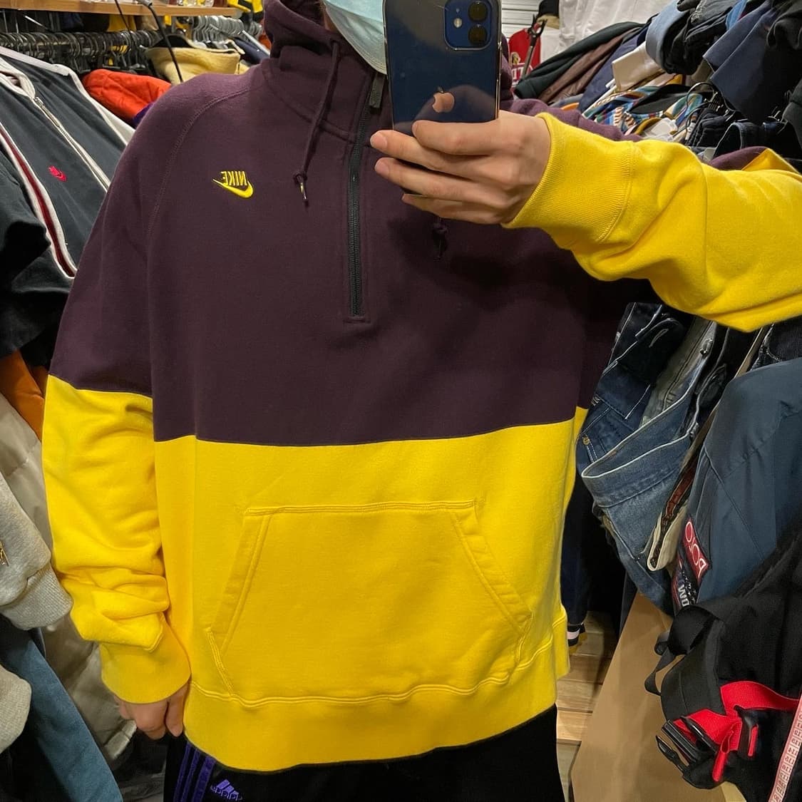 나이키 곰돌이 푸 아노락 후드티 상품이미지1