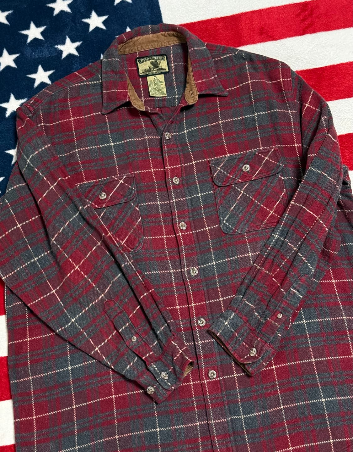 Field&Stream플란넬셔츠 빈티지플란넬셔츠 워크웨어 헤비플란넬셔츠 상품이미지6