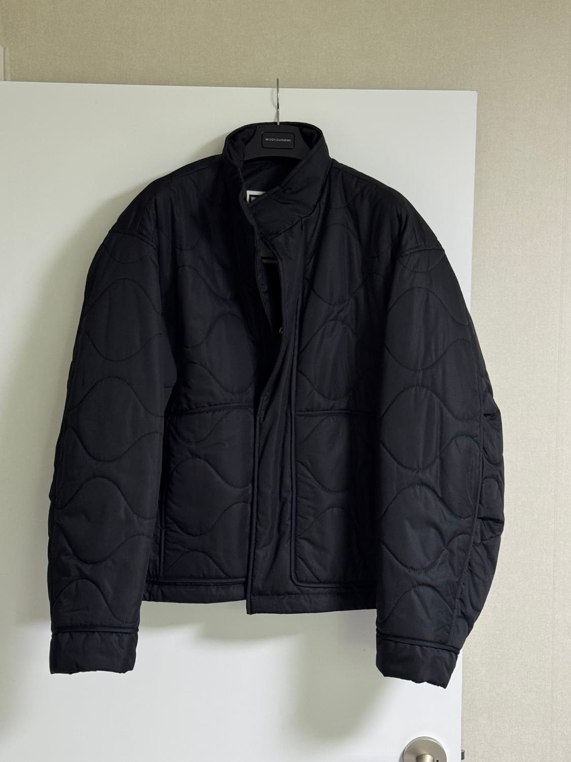 <50> 우영미 퀄팅 패디드 점퍼 블랙 상품이미지1
