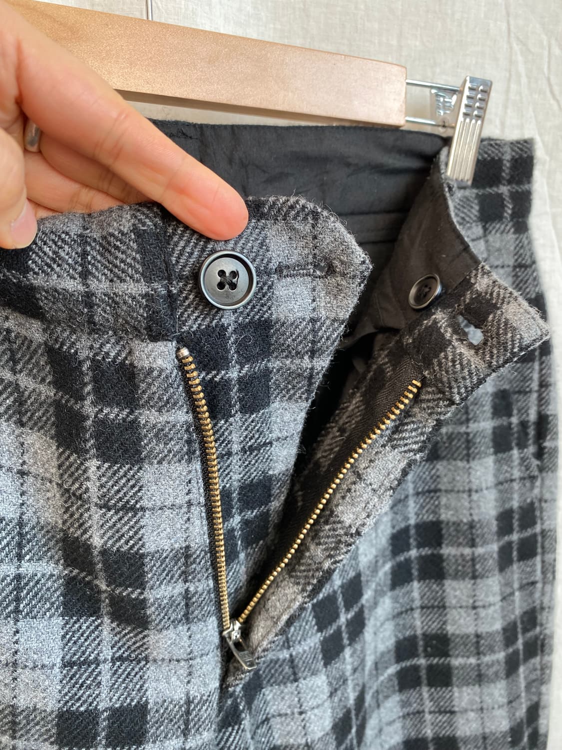 SIMPLICITE 울혼방 체크 팬츠(28) 상품이미지5