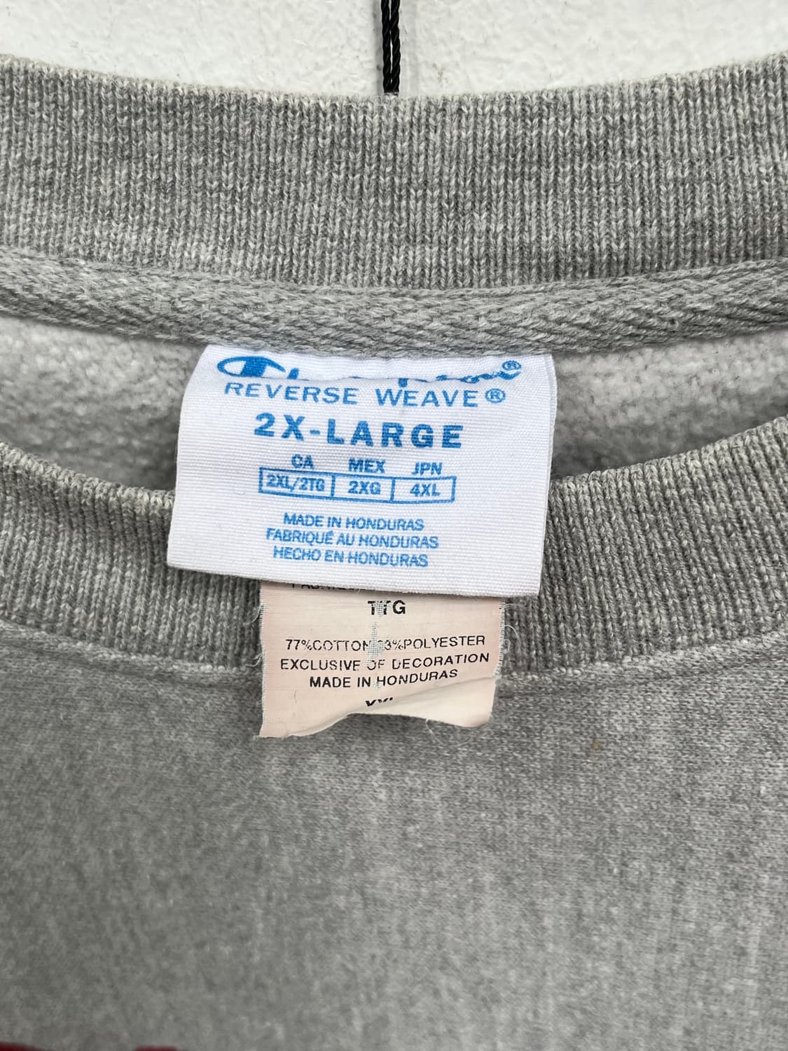 Champion 그레이 리버스위브 스웻셔츠 2XL 상품이미지2
