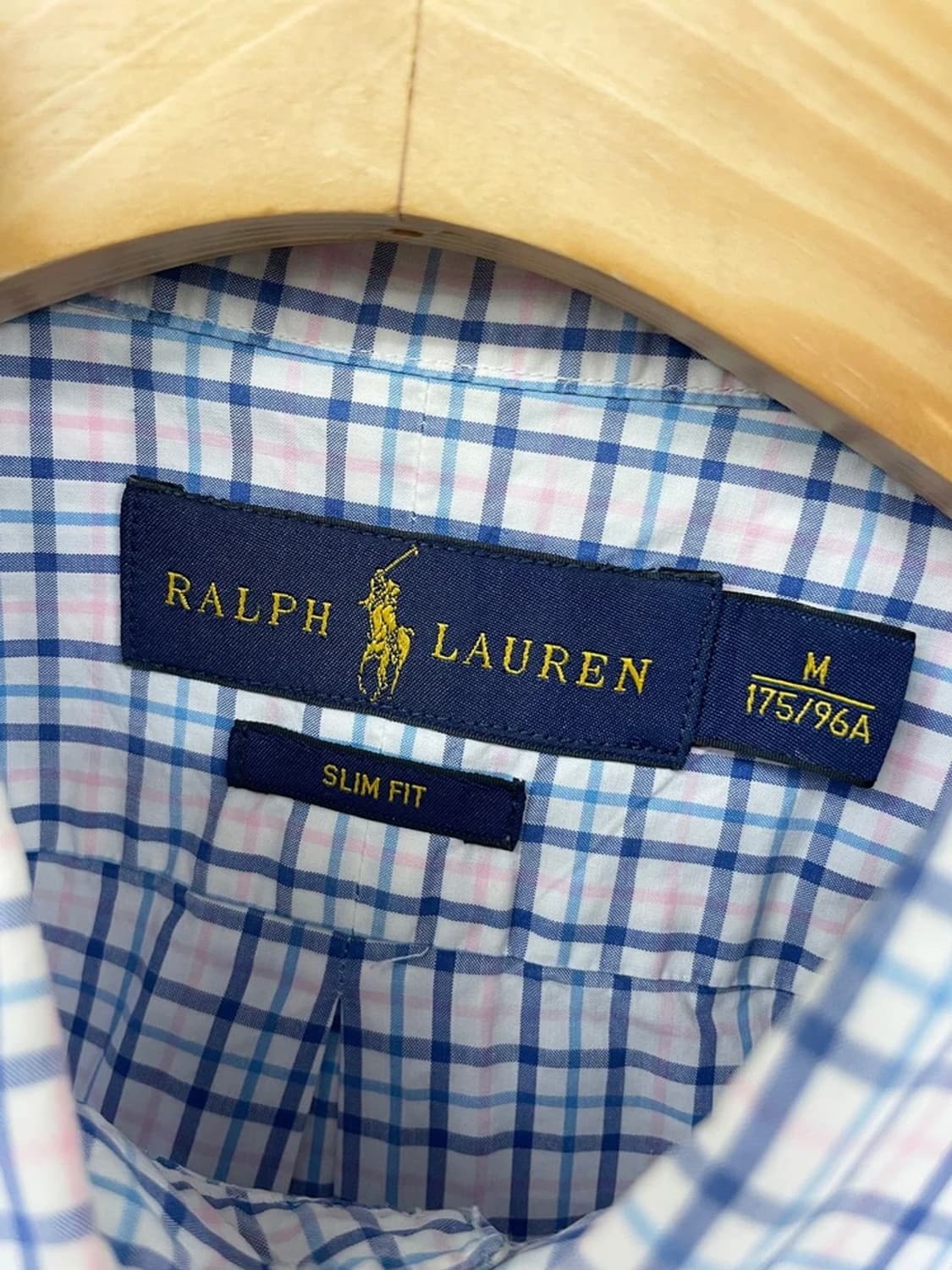 폴로 랄프로렌 00's 슬림핏 체크 반팔 셔츠 PN9754 상품이미지5