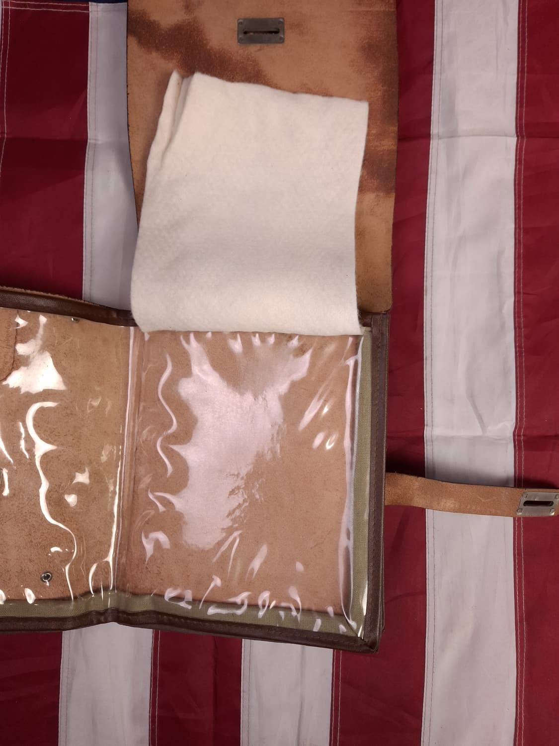 새제품  오리지날 구형 동독군 리얼레더 맵케이스백 상품이미지6