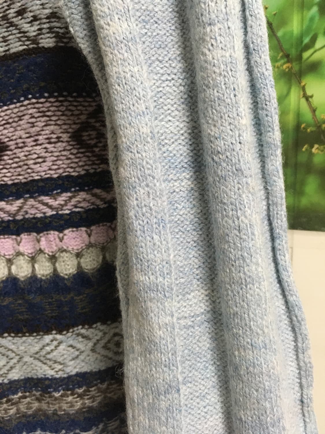 일본빈티지 하구미 모리걸 히피 보헤미안 프린지 울 터틀넥니트 카모메 상품이미지4