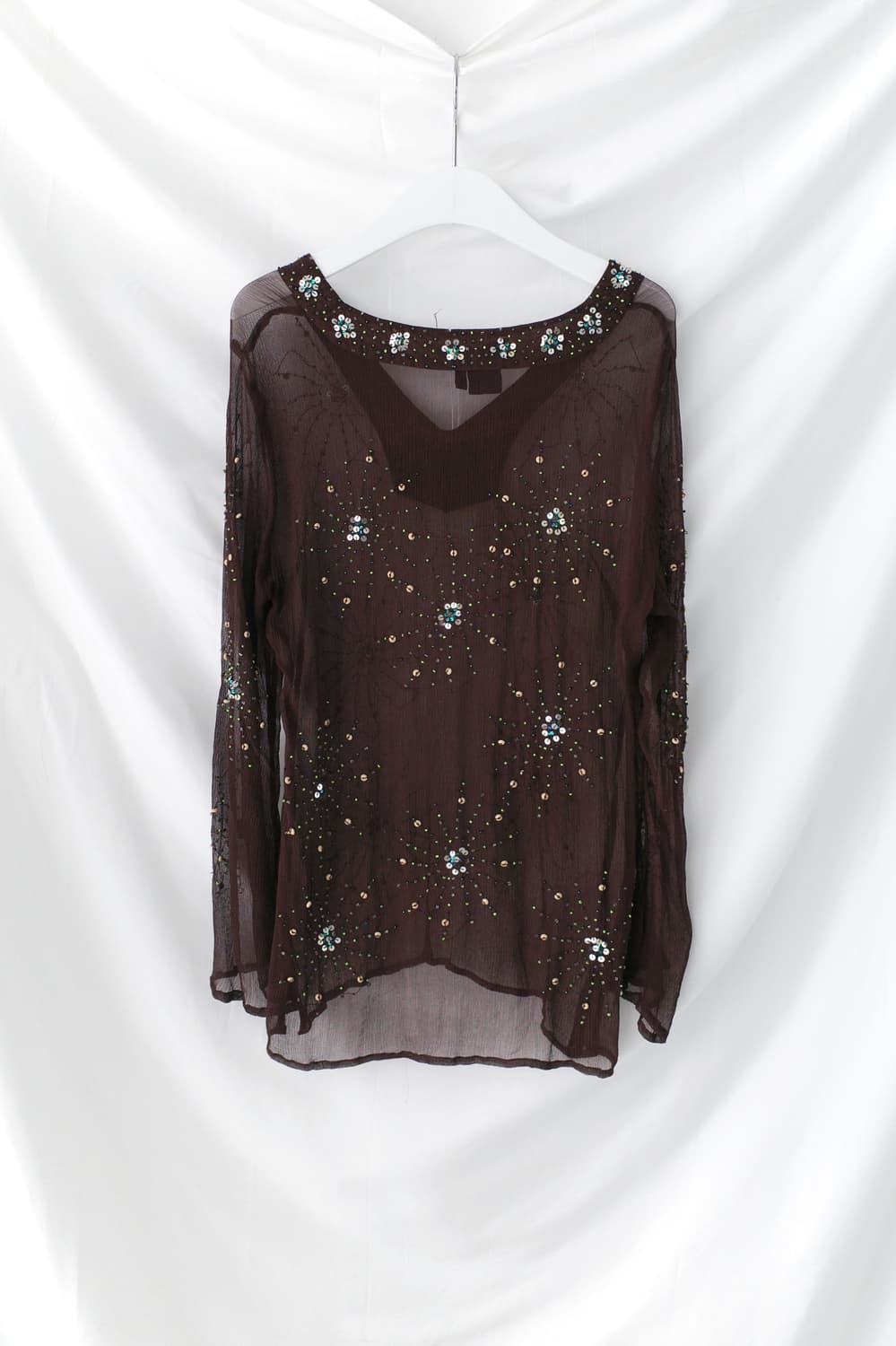 beads see-through T  상품이미지2