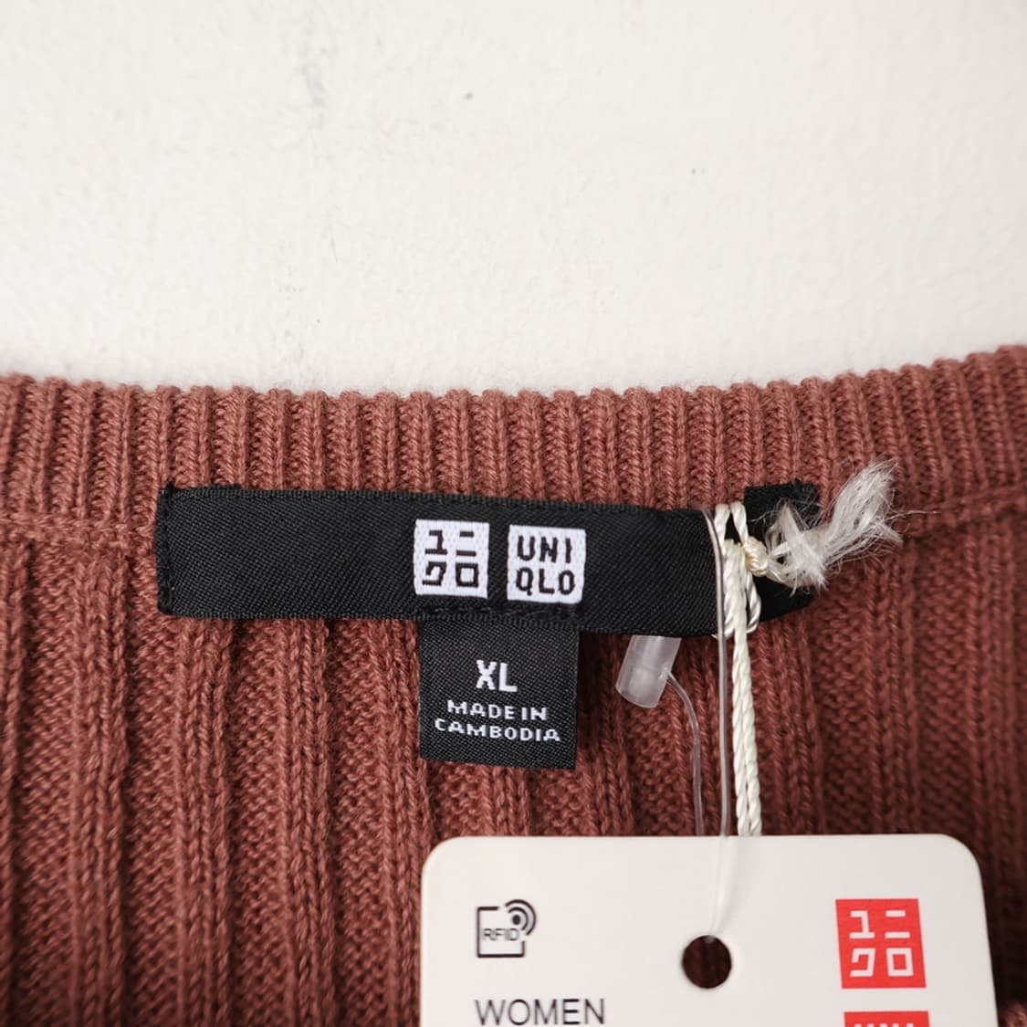 77/새상품 유니클로 코튼 캐시미어 립 니트 상품이미지7