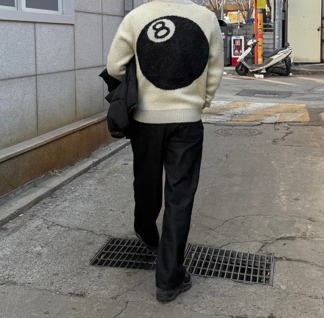 [L] 스투시 8볼 혜비 스웨터 니트 상품이미지2