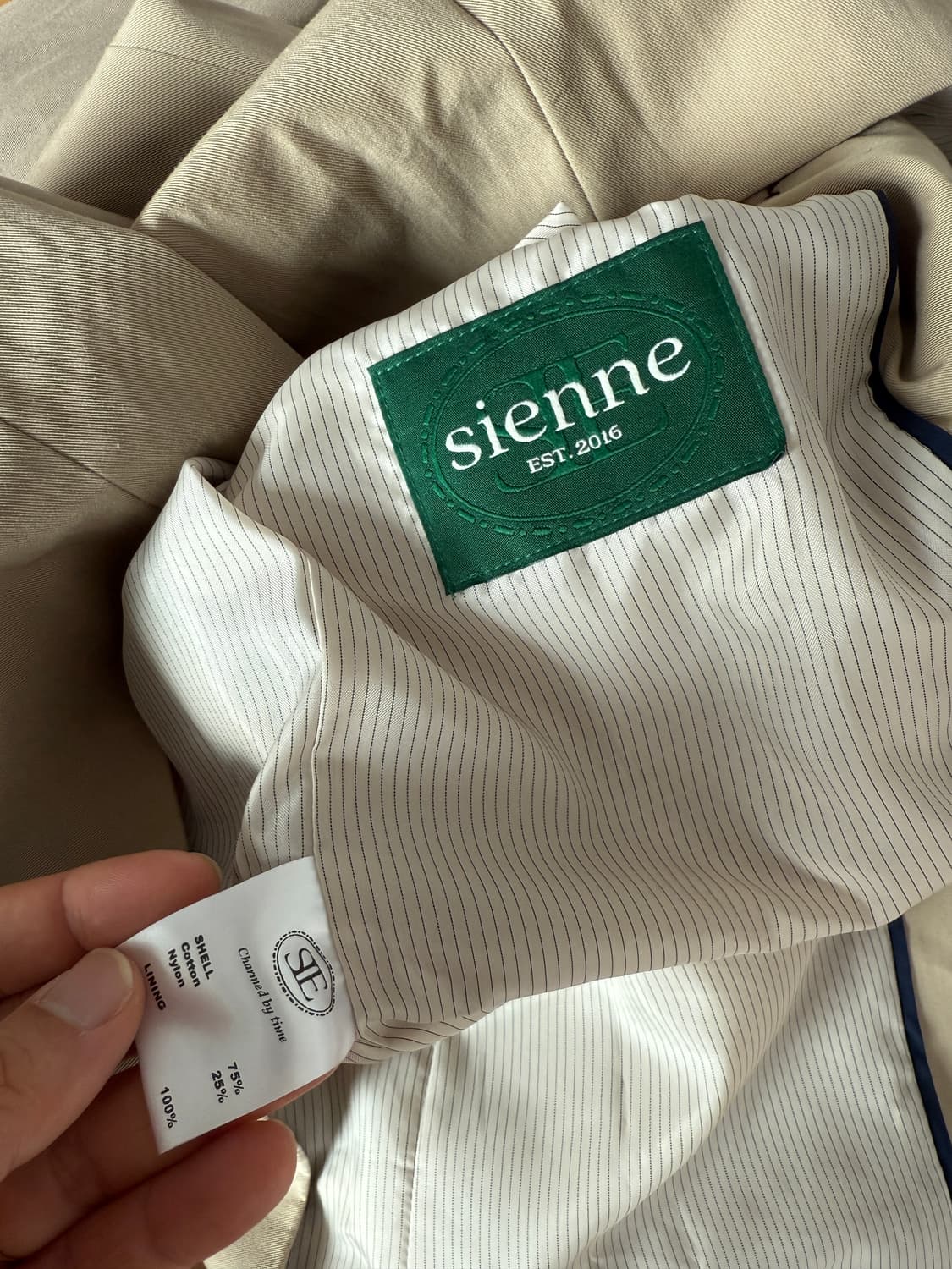 시엔느(sienne) 3버튼 코튼 자켓 상품이미지8