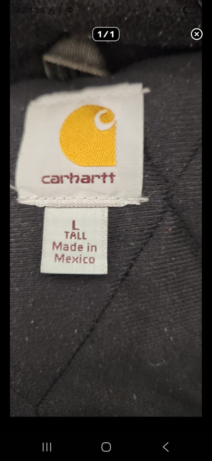 칼하트 j130 구버전 샌드스톤 액티브 자켓 blk L 상품이미지6