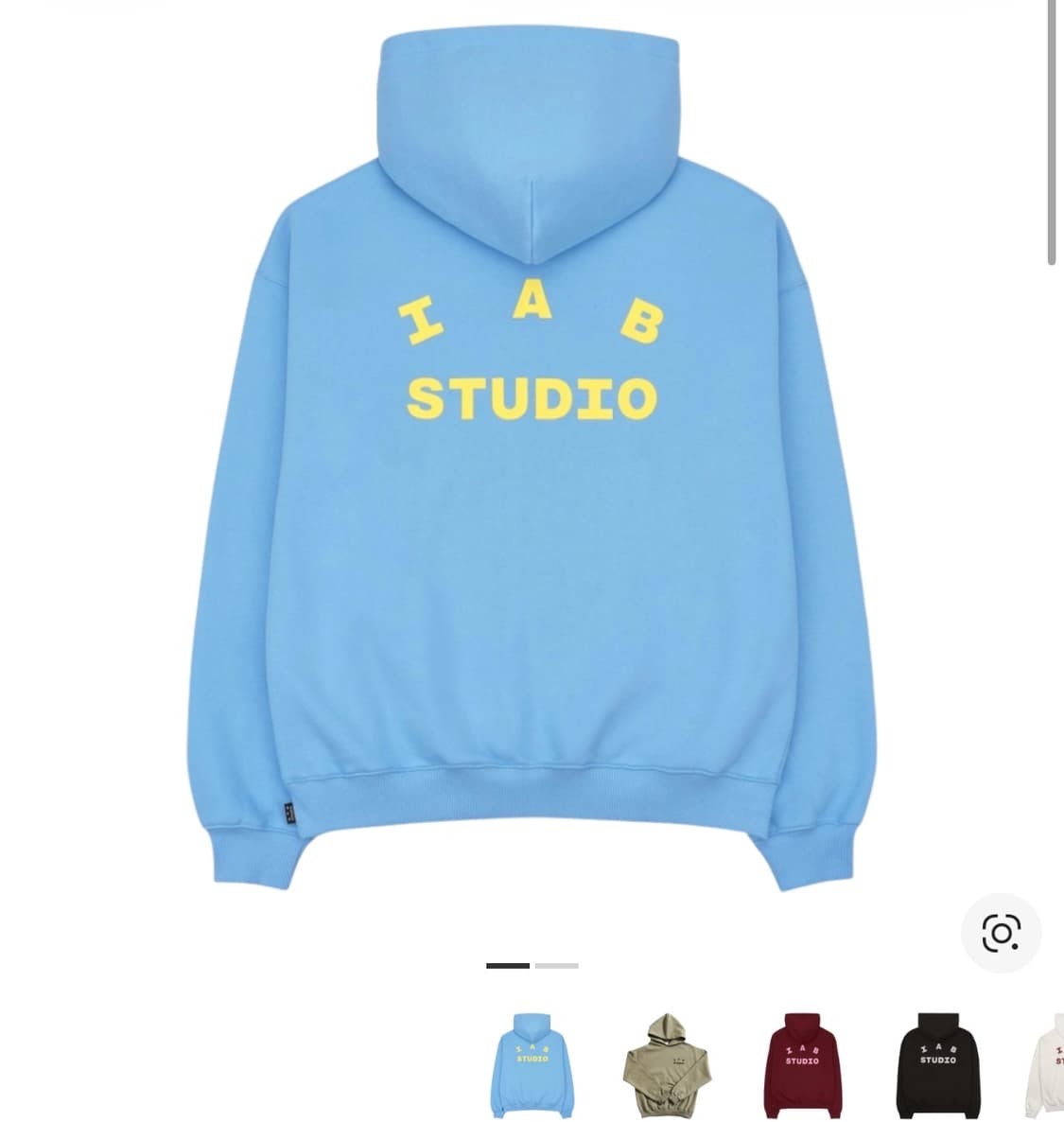 아이앱 스튜디오 후드 스카이 블루 레몬 M 상품이미지1