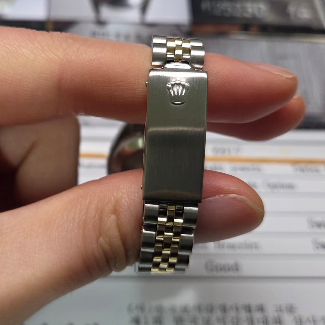 롤렉스 데이저스트 6917 초코판 10P다이아 쥬빌리줄 여성용 (감정서  상품이미지7