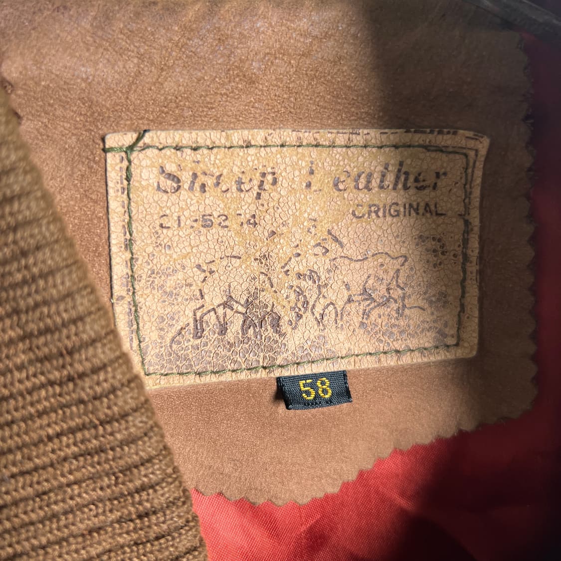 vtg 빈티지 오리지널 양가죽 스웨이드 봄버 자켓  상품이미지4