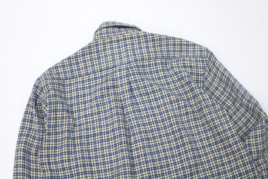 PEPSI COLA 펩시콜라 빈티지 블루 하운즈투스 체크 셔츠 (M) 상품이미지8