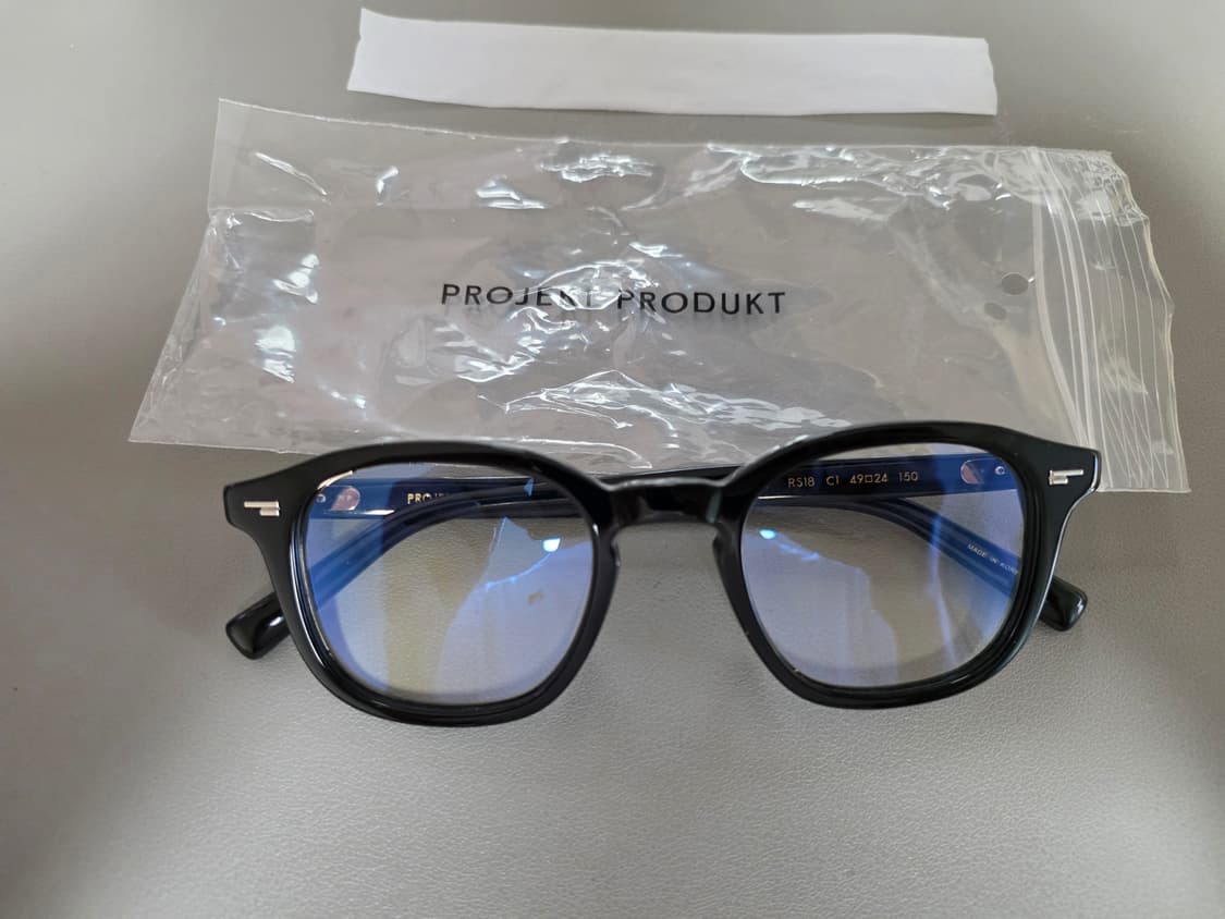 프로젝트 프로덕트 RS18 C1 검정 뿔테 안경 상품이미지2