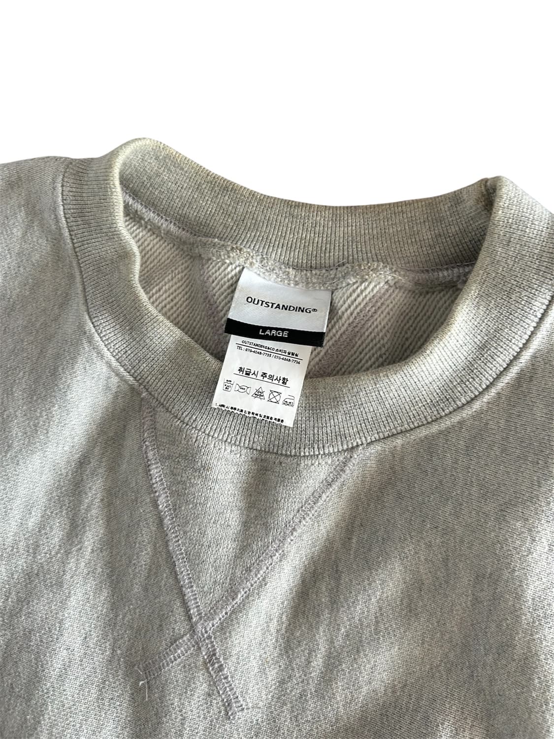 [L] 아웃스탠딩 리버스 헤비스웻 멜란지 3% / 블랙 세트 상품이미지2