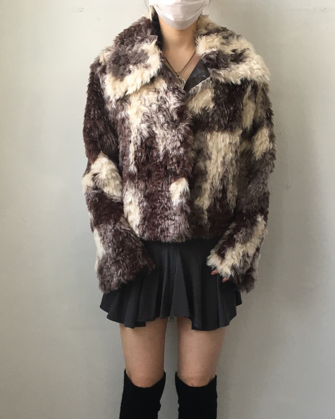 Fake fur pattern jacket 상품이미지7